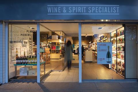 The new-format Wine Rack in West Byfleet has the look and feel of an upmarket independent store.